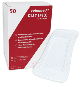 Pansement absorbant adhésif non tissé Cutifix - Robemed - Boîte de 50