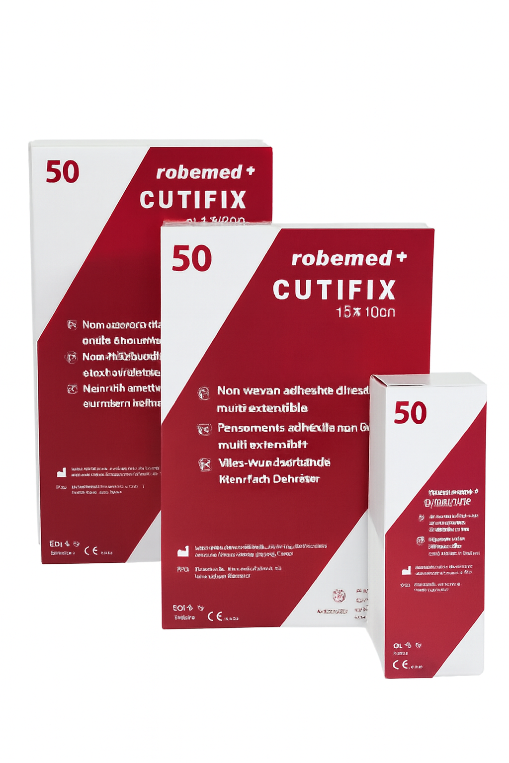 Pansement absorbant adhésif non tissé Cutifix - Robemed - Boîte de 50