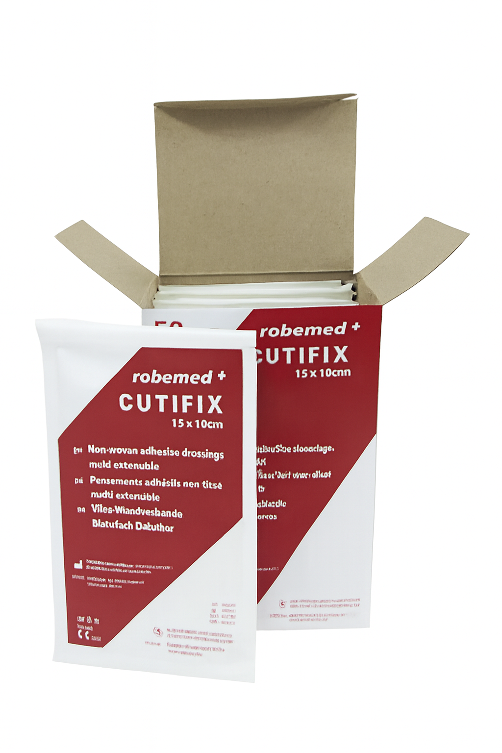 Pansement absorbant adhésif non tissé Cutifix - Robemed - Boîte de 50