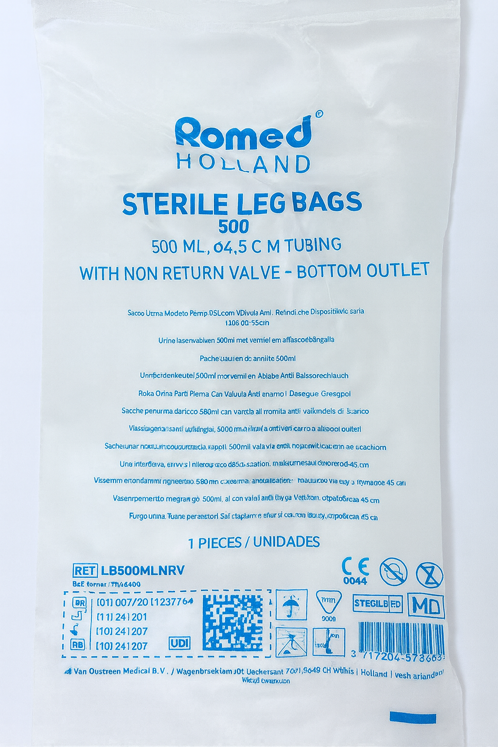 Poche à urine ambulatoire 500 ml stérile